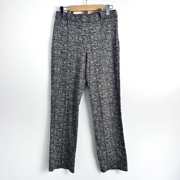 Marie Saint Pierre Black and White Marbled Wool Pants Sz 0 - Picture 1 of 16